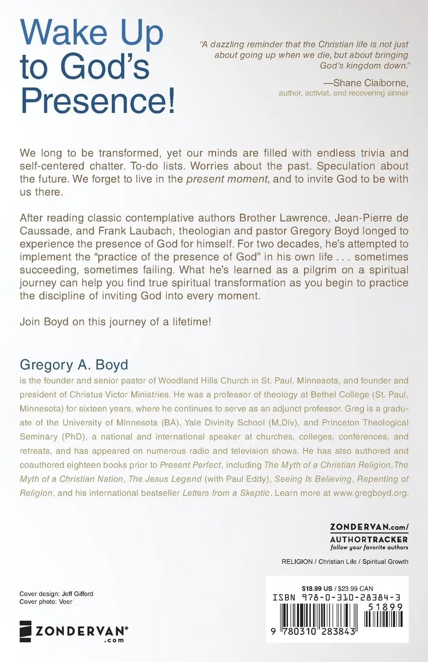 Rückseite: 9780310283843 | Present Perfect | Finding God in the Now | Gregory A Boyd | Buch