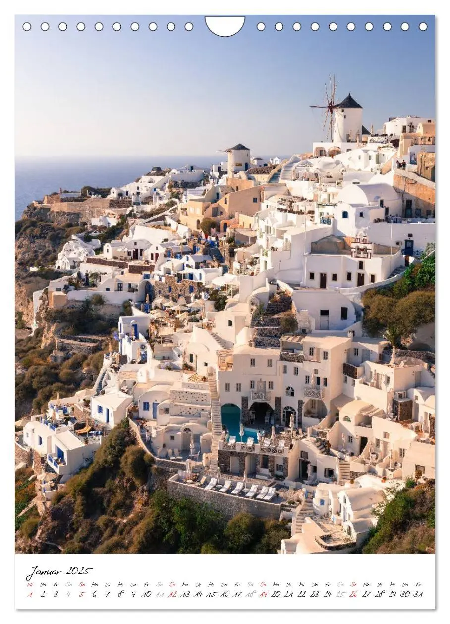 Bild: 9783457053843 | Insel des Lichts - Santorini (Wandkalender 2025 DIN A4 hoch),...