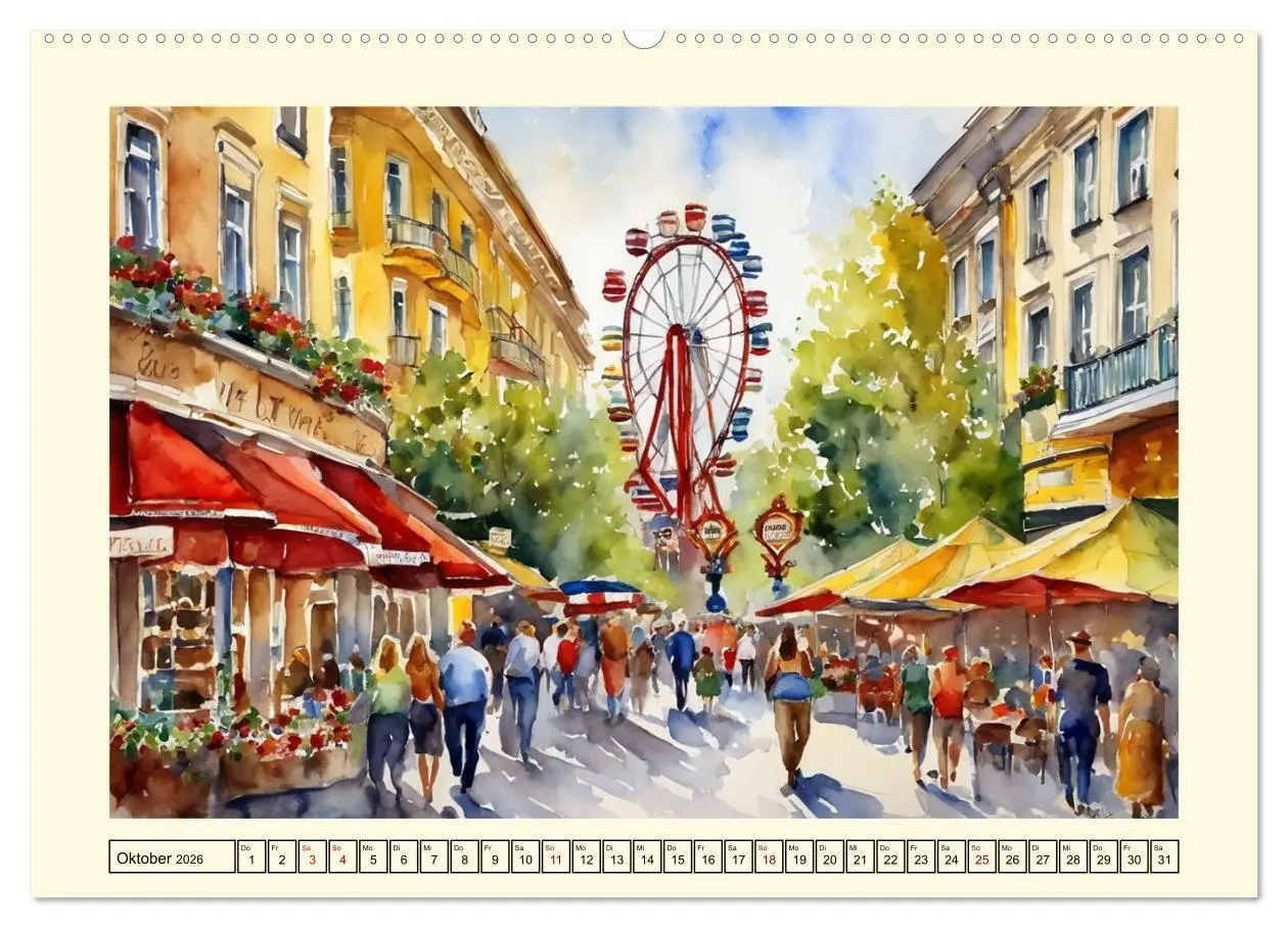 Bild: 9783457433843 | Europas Metropolen (Wandkalender 2026 DIN A2 quer), CALVENDO...