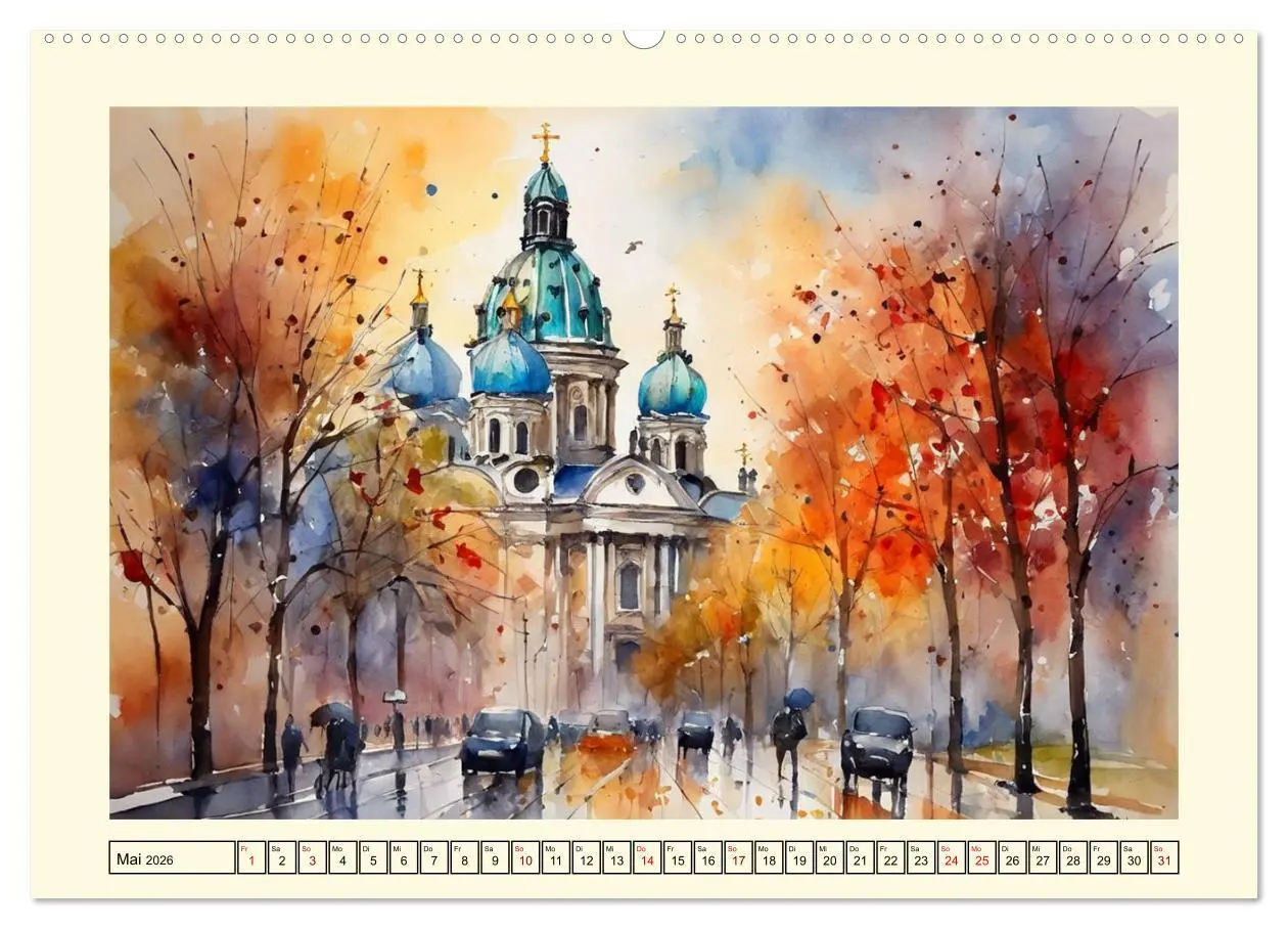 Bild: 9783457433843 | Europas Metropolen (Wandkalender 2026 DIN A2 quer), CALVENDO...