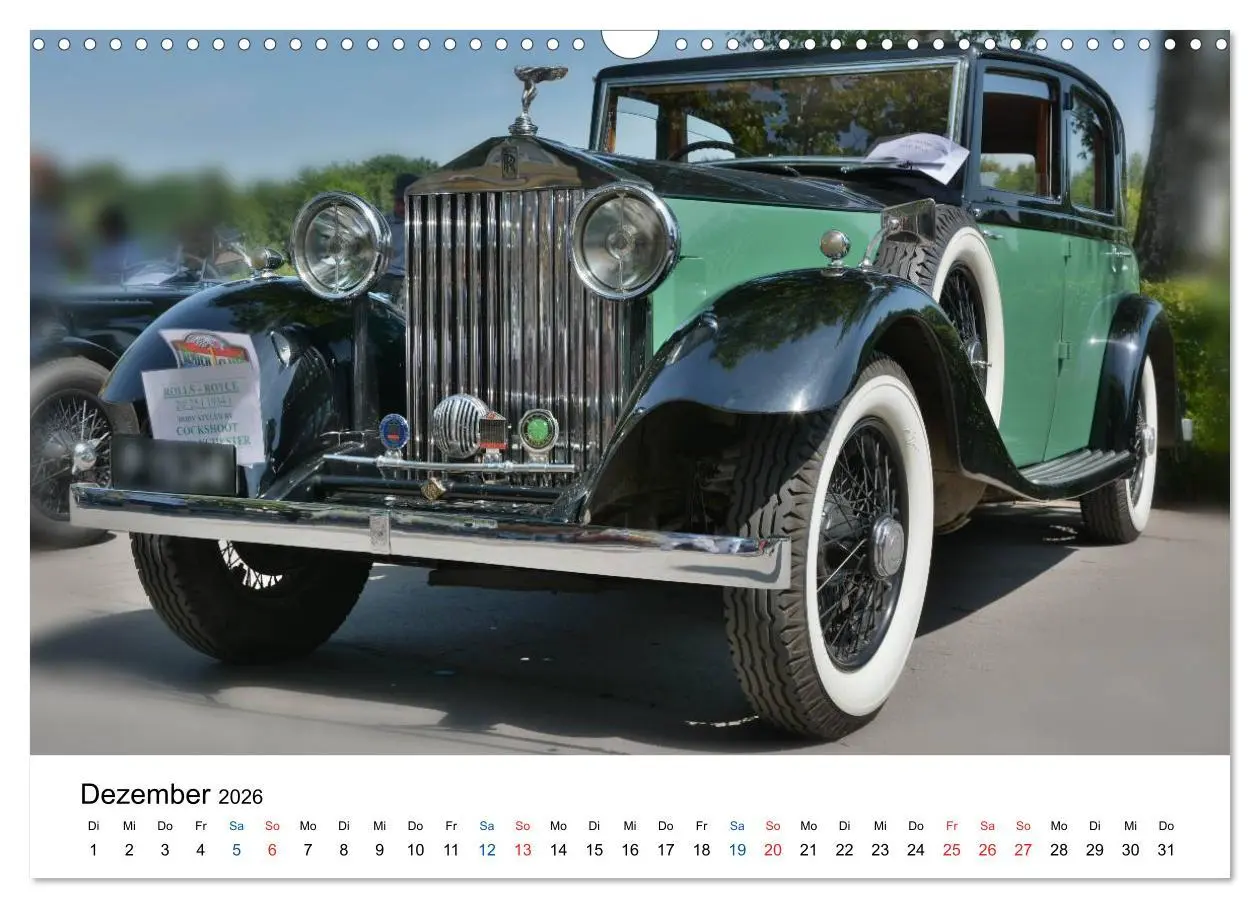 Bild: 9783516073843 | Oldtimer - Altes Blech in neuem Glanz (Wandkalender 2026 DIN A3...