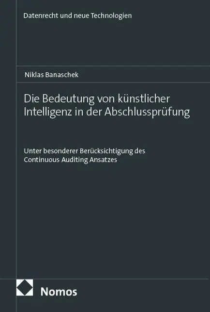 Cover: 9783756033843 | Die Bedeutung von künstlicher Intelligenz in der Abschlussprüfung