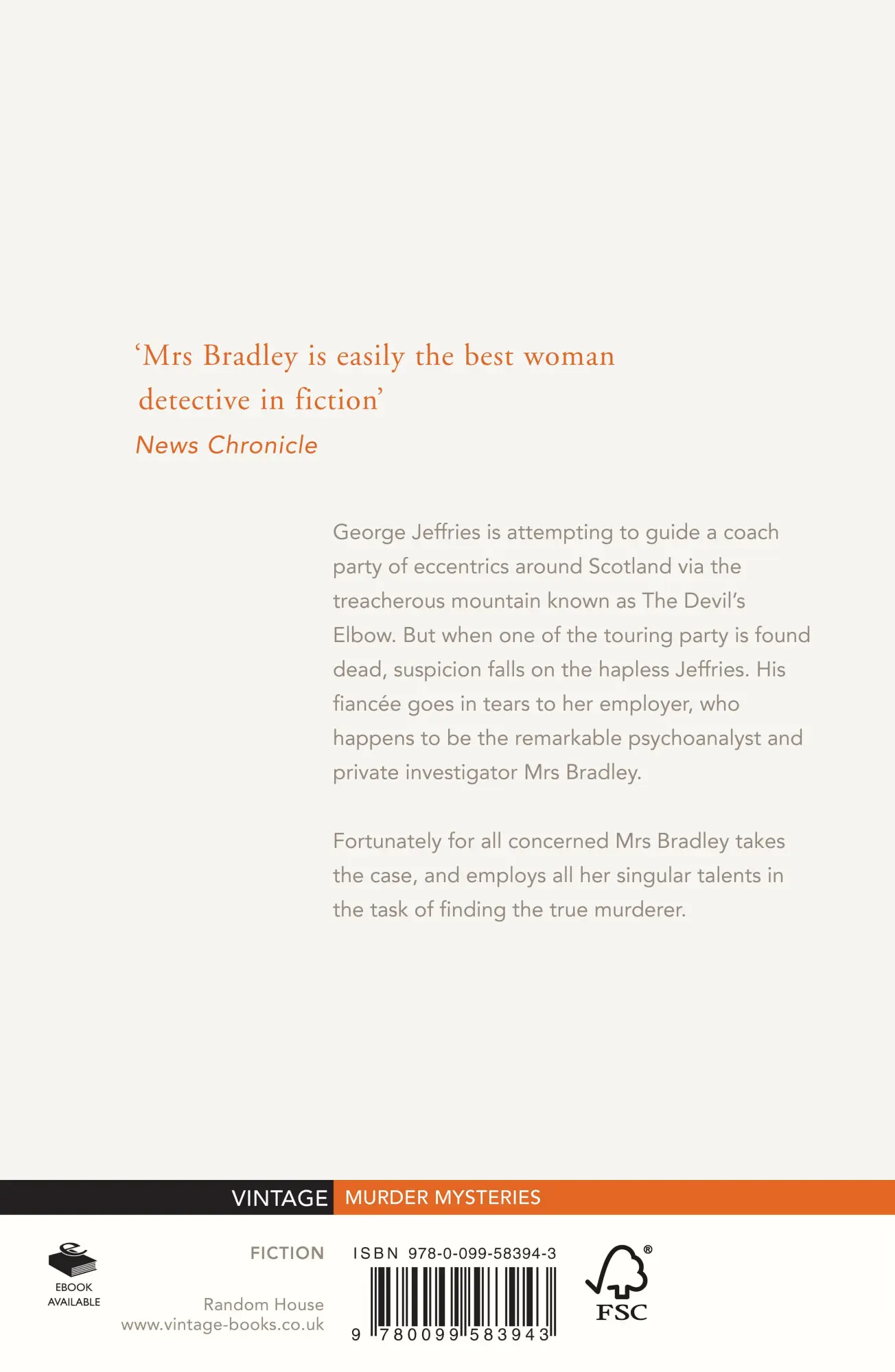 Rückseite: 9780099583943 | The Devils Elbow | Gladys Mitchell | Taschenbuch | Englisch | 2014