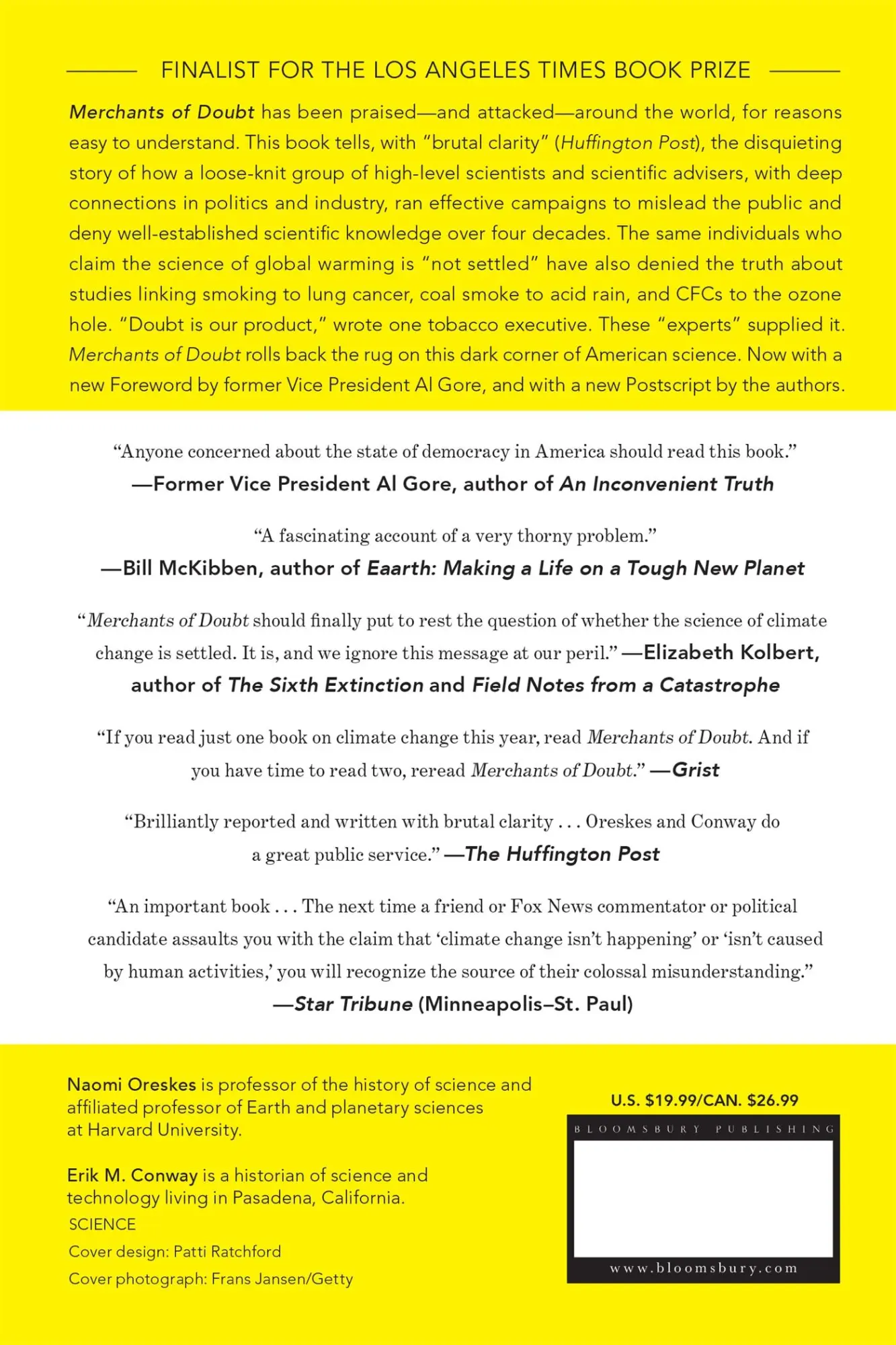 Rückseite: 9781608193943 | Merchants of Doubt | Naomi Oreskes (u. a.) | Taschenbuch | Englisch