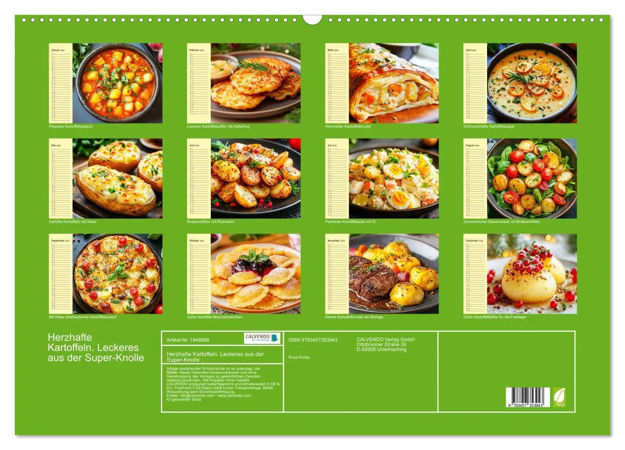 Bild: 9783457353943 | Herzhafte Kartoffeln. Leckeres aus der Super-Knolle (Wandkalender...