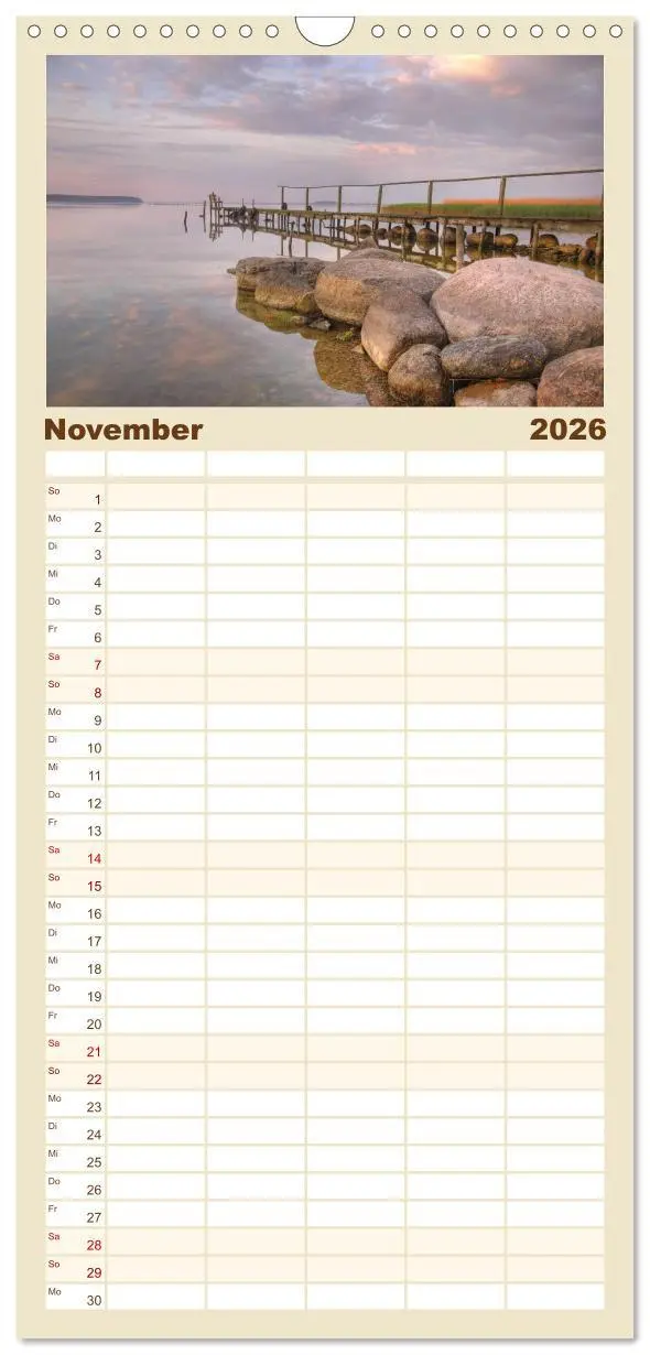 Bild: 9783516513943 | Familienplaner 2026 - Usedomfotos mit 5 Spalten (Wandkalender, 21 x...
