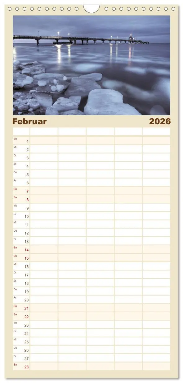 Bild: 9783516513943 | Familienplaner 2026 - Usedomfotos mit 5 Spalten (Wandkalender, 21 x...