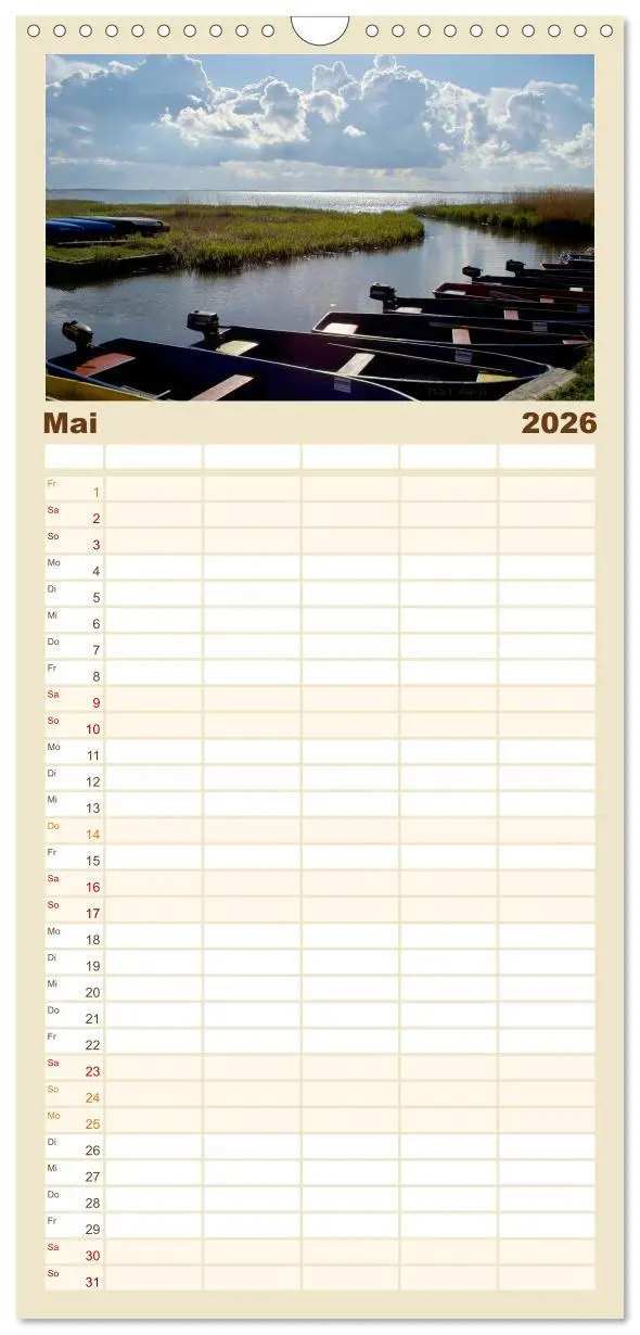 Bild: 9783516513943 | Familienplaner 2026 - Usedomfotos mit 5 Spalten (Wandkalender, 21 x...