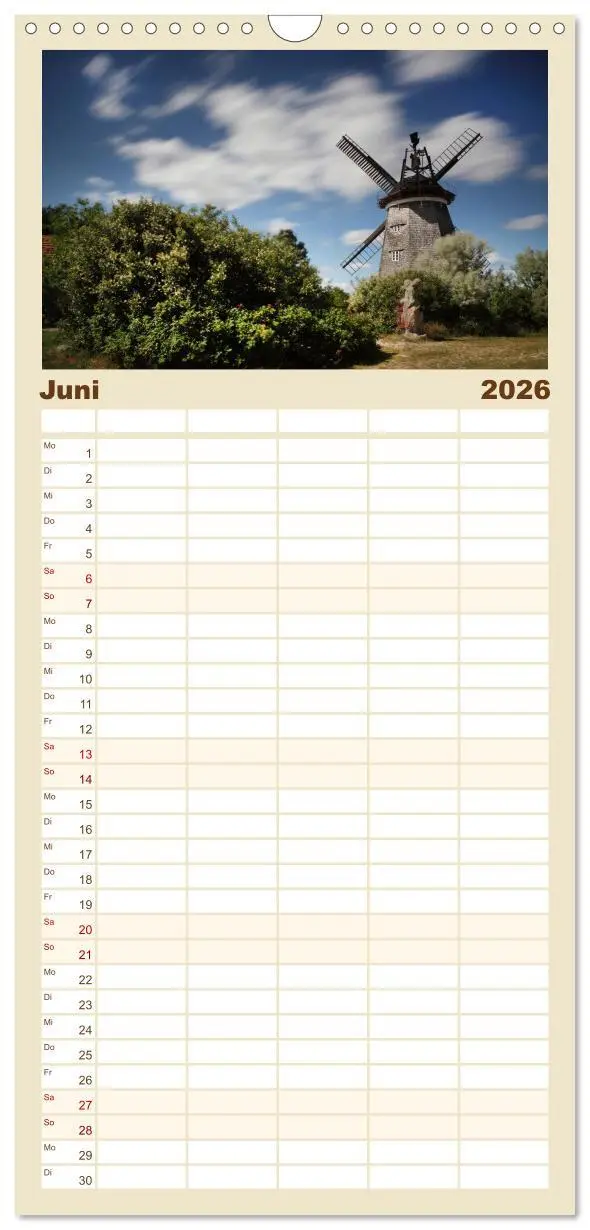 Bild: 9783516513943 | Familienplaner 2026 - Usedomfotos mit 5 Spalten (Wandkalender, 21 x...