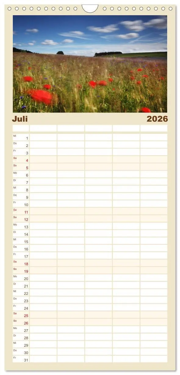 Bild: 9783516513943 | Familienplaner 2026 - Usedomfotos mit 5 Spalten (Wandkalender, 21 x...