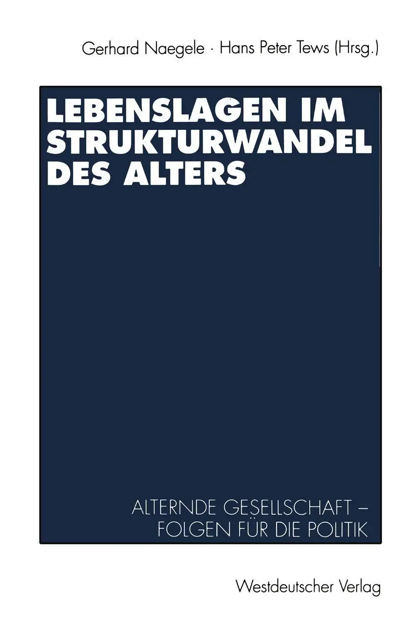 Cover: 9783531123943 | Lebenslagen im Strukturwandel des Alters | Hans Peter Tews | Buch