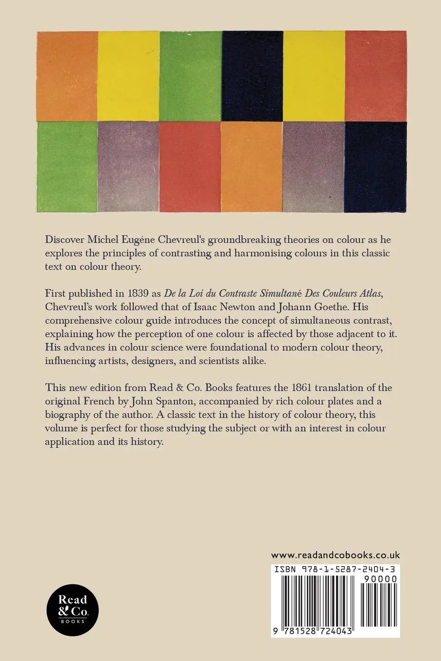 Rückseite: 9781528724043 | Chevreul on the Laws of Contrast of Colour | Michel Eugène Chevreul