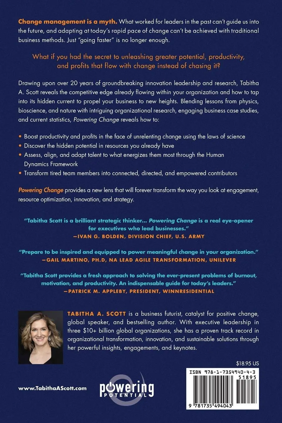 Rückseite: 9781735494043 | Powering Change | Tabitha A. Scott | Taschenbuch | Englisch | 2024