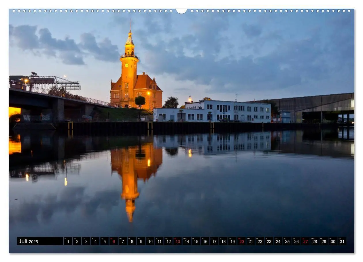 Bild: 9783435604043 | Das Ruhrgebiet bei Nacht (Wandkalender 2025 DIN A2 quer), CALVENDO...