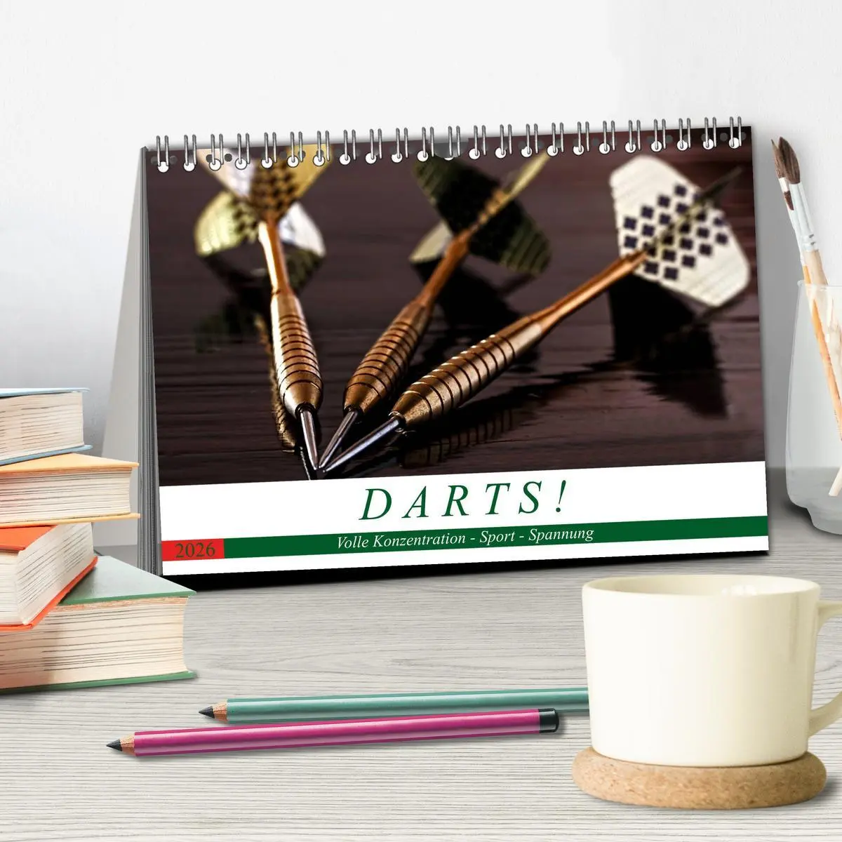 Bild: 9783457934043 | Darts. Konzentration - Sport - Spannung (Tischkalender 2026 DIN A5...