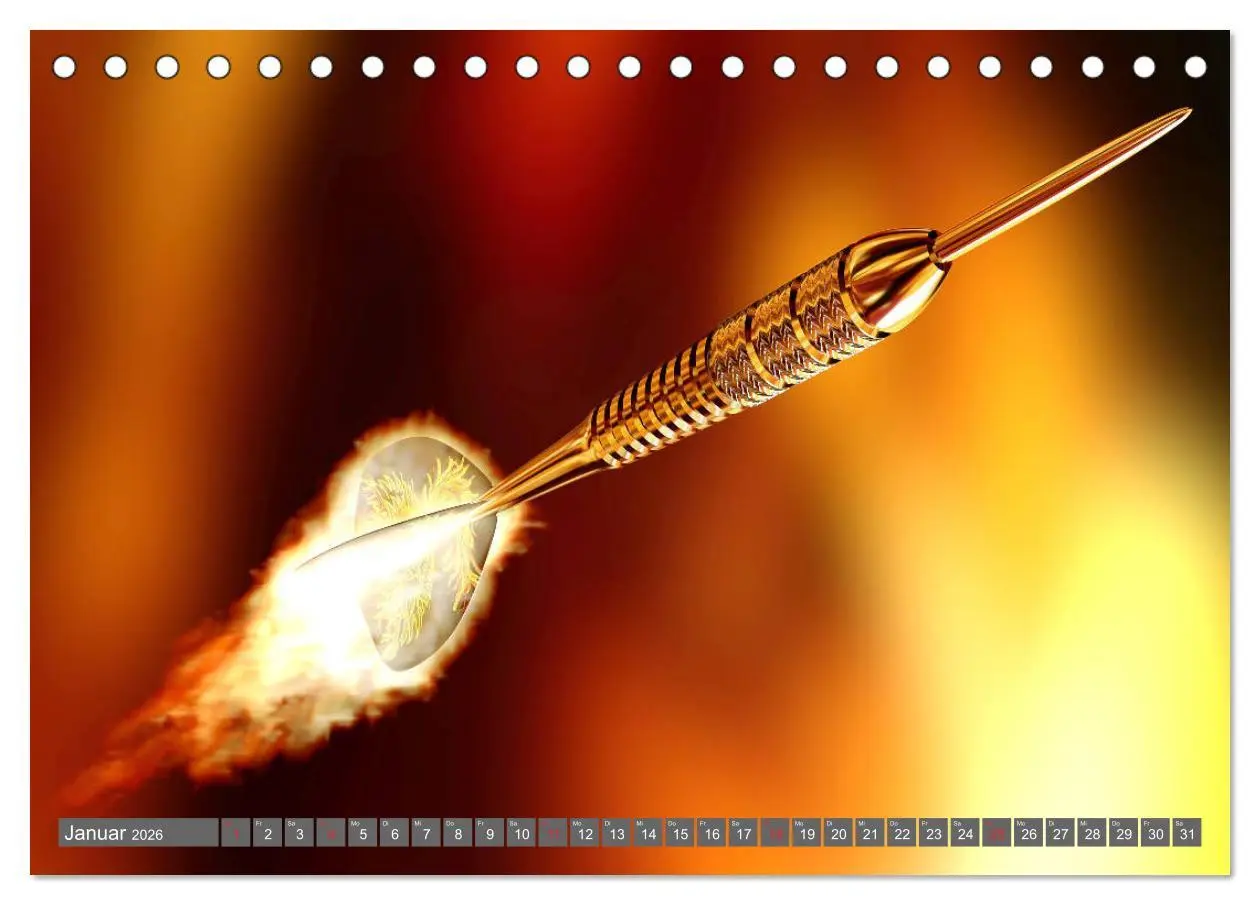 Bild: 9783457934043 | Darts. Konzentration - Sport - Spannung (Tischkalender 2026 DIN A5...