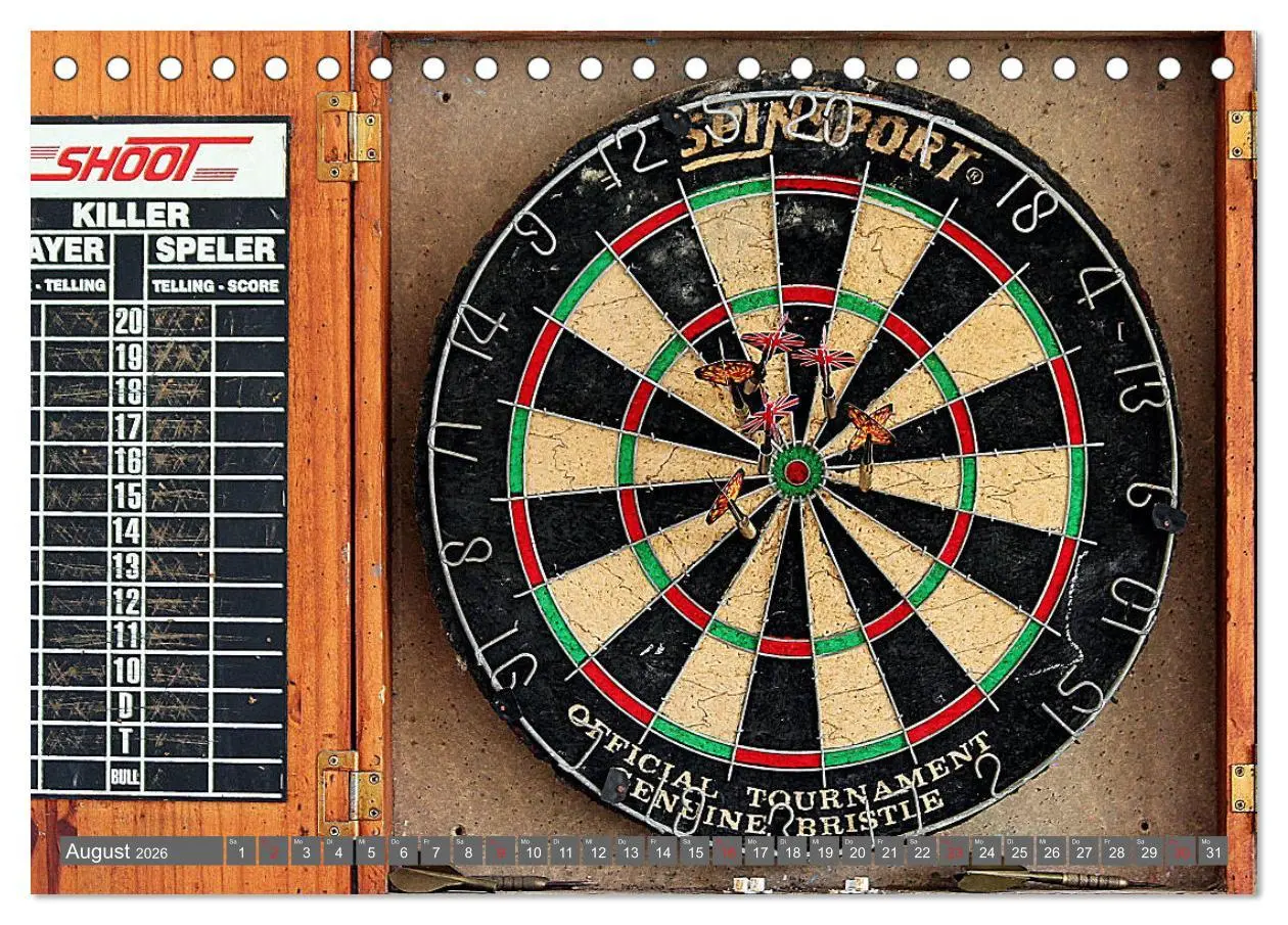 Bild: 9783457934043 | Darts. Konzentration - Sport - Spannung (Tischkalender 2026 DIN A5...