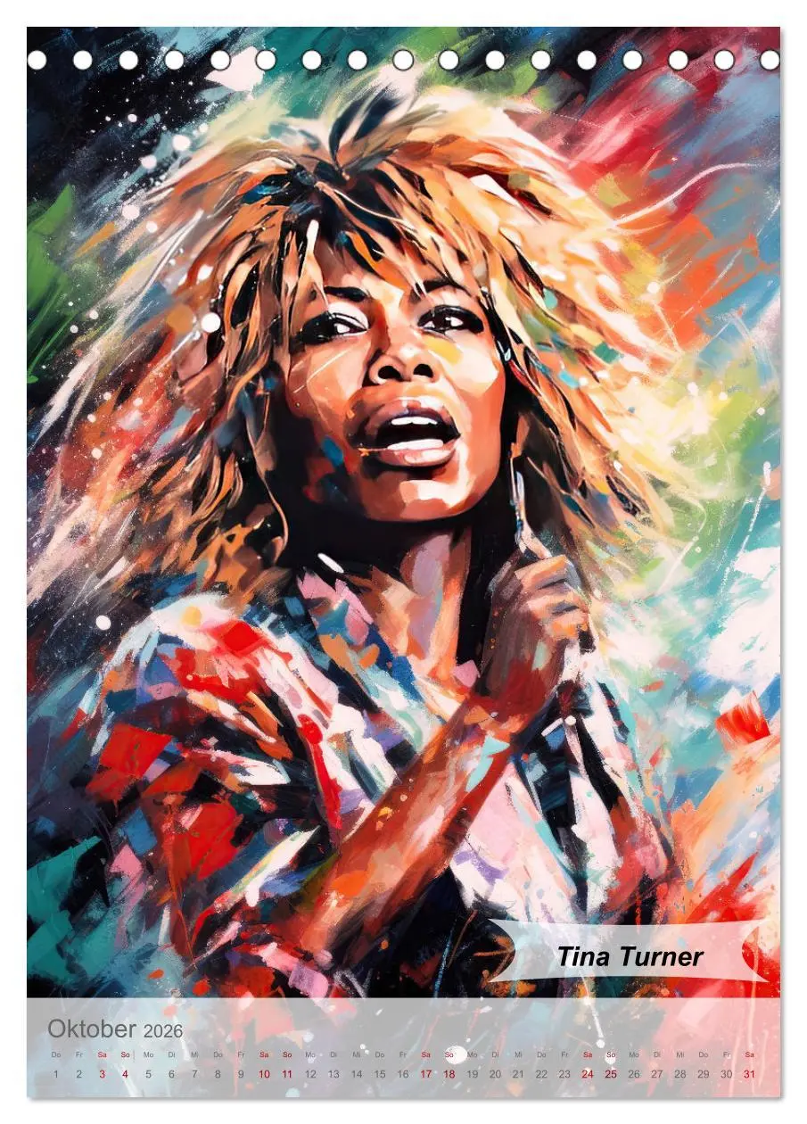 Bild: 9783516264043 | POP Legenden in Pop-Art (Tischkalender 2026 DIN A5 hoch), CALVENDO...