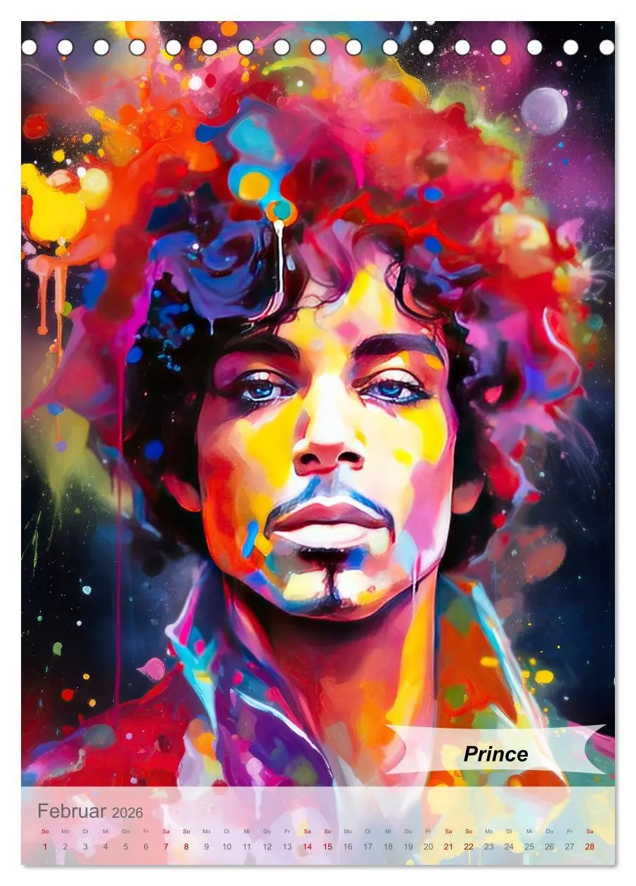 Bild: 9783516264043 | POP Legenden in Pop-Art (Tischkalender 2026 DIN A5 hoch), CALVENDO...