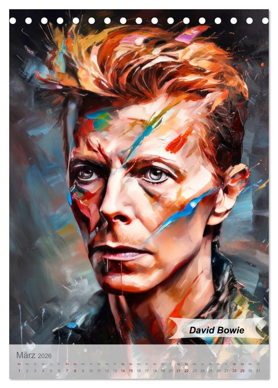 Bild: 9783516264043 | POP Legenden in Pop-Art (Tischkalender 2026 DIN A5 hoch), CALVENDO...