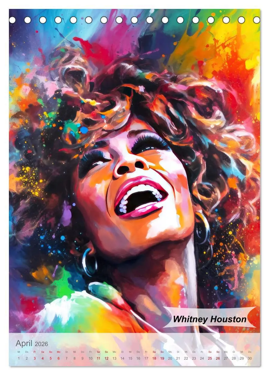 Bild: 9783516264043 | POP Legenden in Pop-Art (Tischkalender 2026 DIN A5 hoch), CALVENDO...