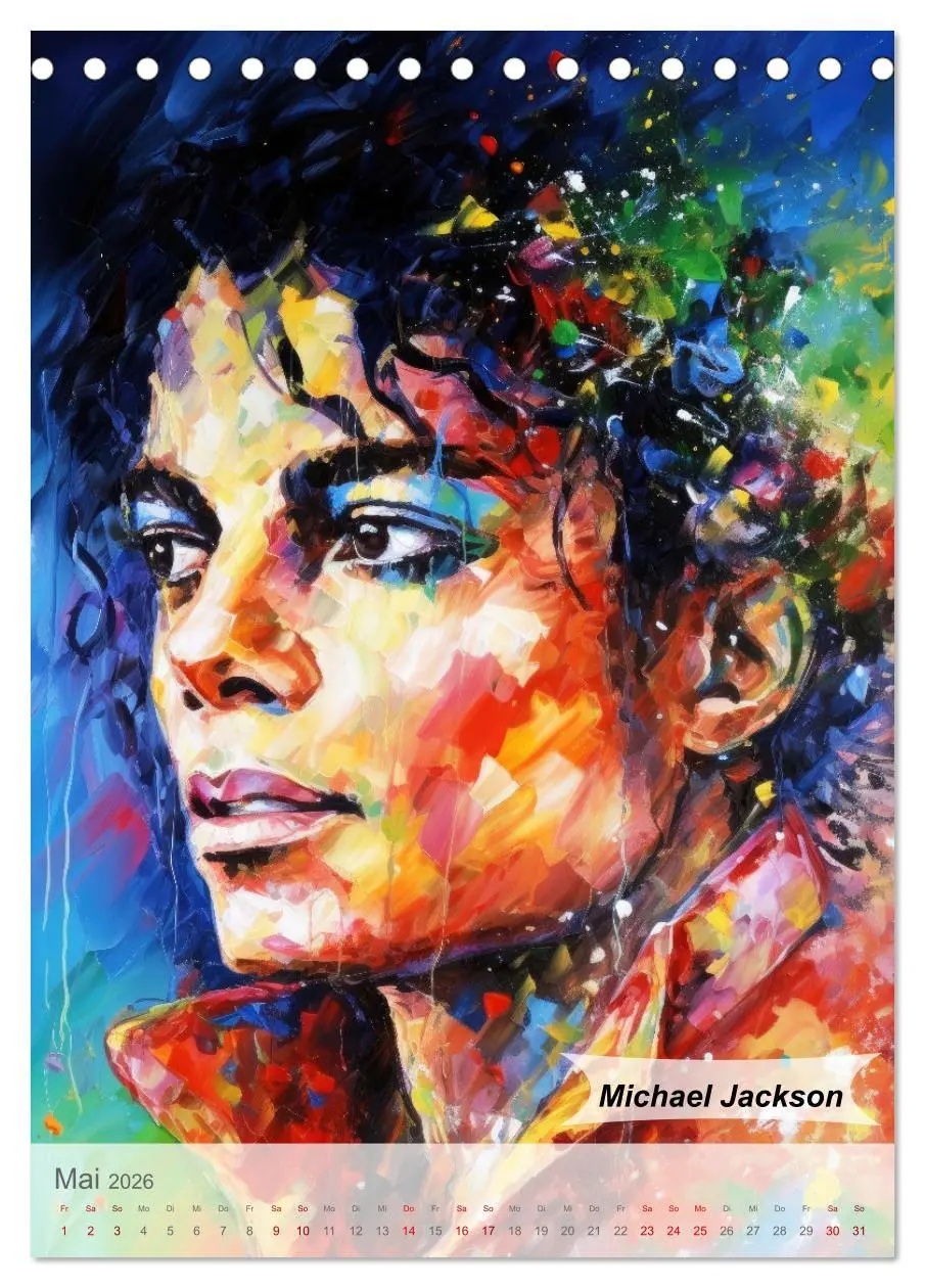 Bild: 9783516264043 | POP Legenden in Pop-Art (Tischkalender 2026 DIN A5 hoch), CALVENDO...