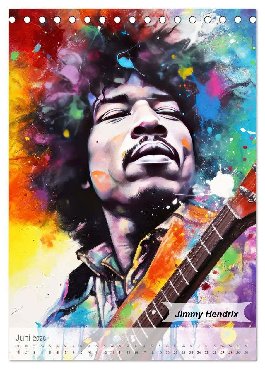 Bild: 9783516264043 | POP Legenden in Pop-Art (Tischkalender 2026 DIN A5 hoch), CALVENDO...
