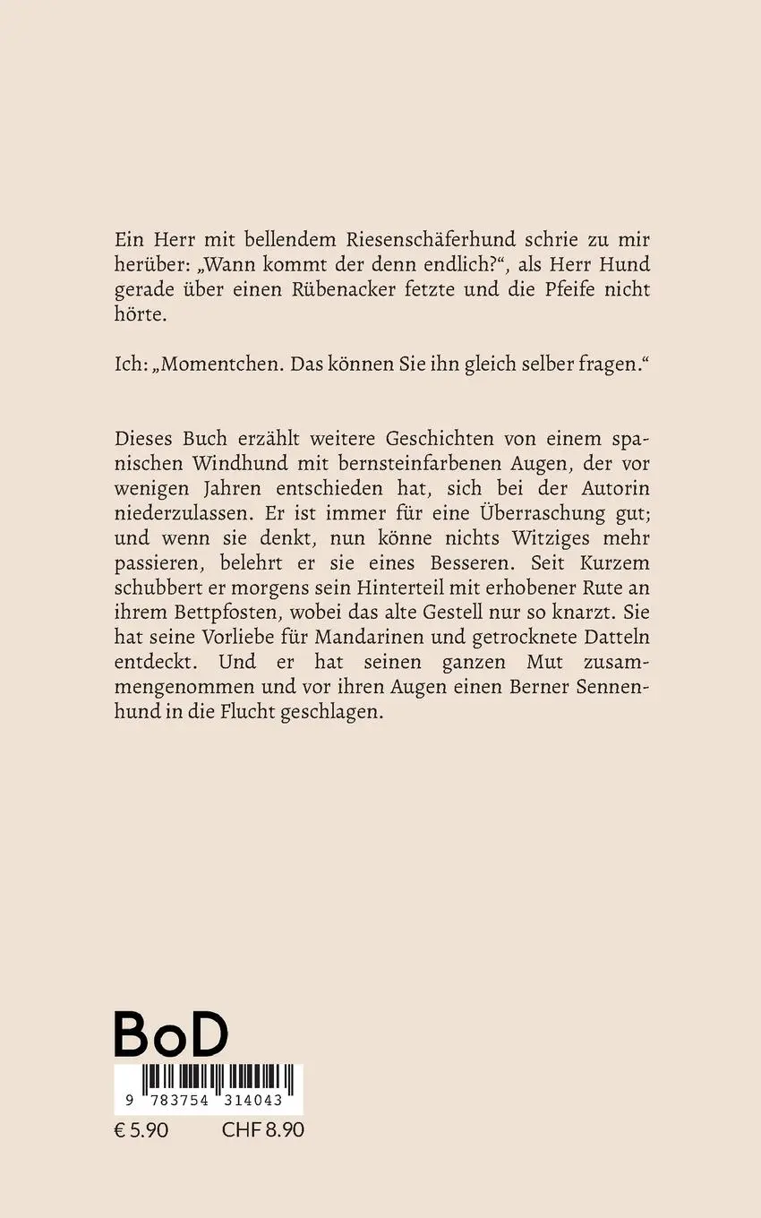 Rückseite: 9783754314043 | Herr Hund im blauen Janker | Helena Pachs | Taschenbuch | 72 S. | 2023