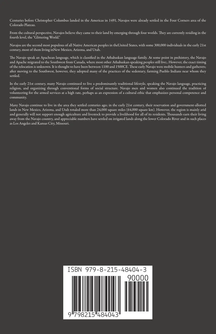 Rückseite: 9798215484043 | The History Of Navajo Culture Guide to the Correct utilization and...