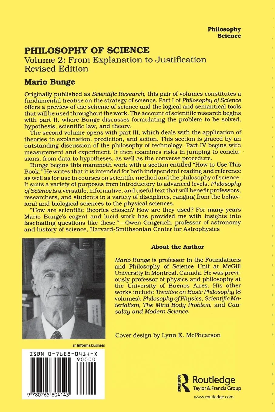 Rückseite: 9780765804143 | Philosophy of Science | Volume 2, From Explanation to Justification