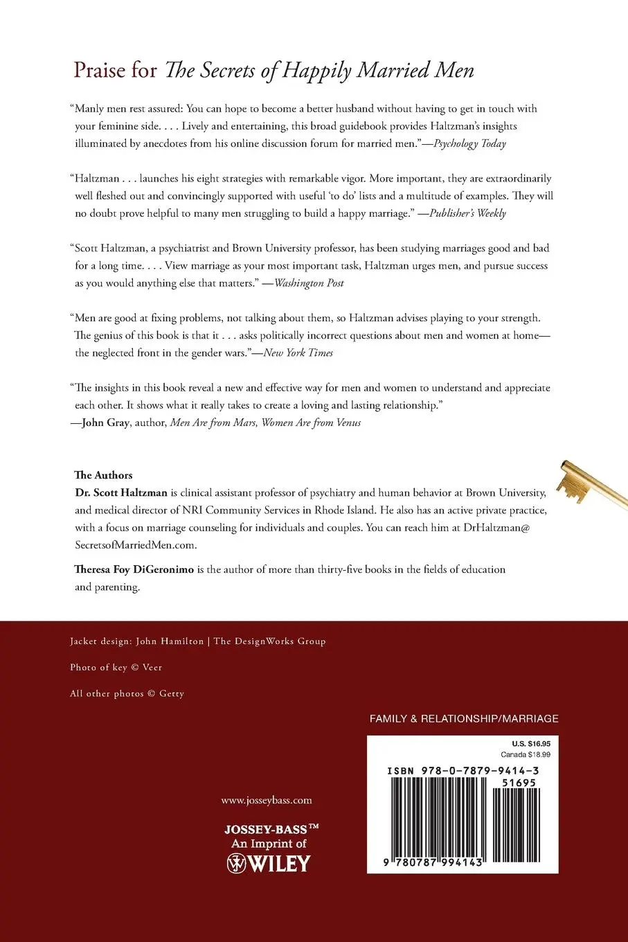 Rückseite: 9780787994143 | The Secrets of Happily Married Men | Scott Haltzman | Taschenbuch