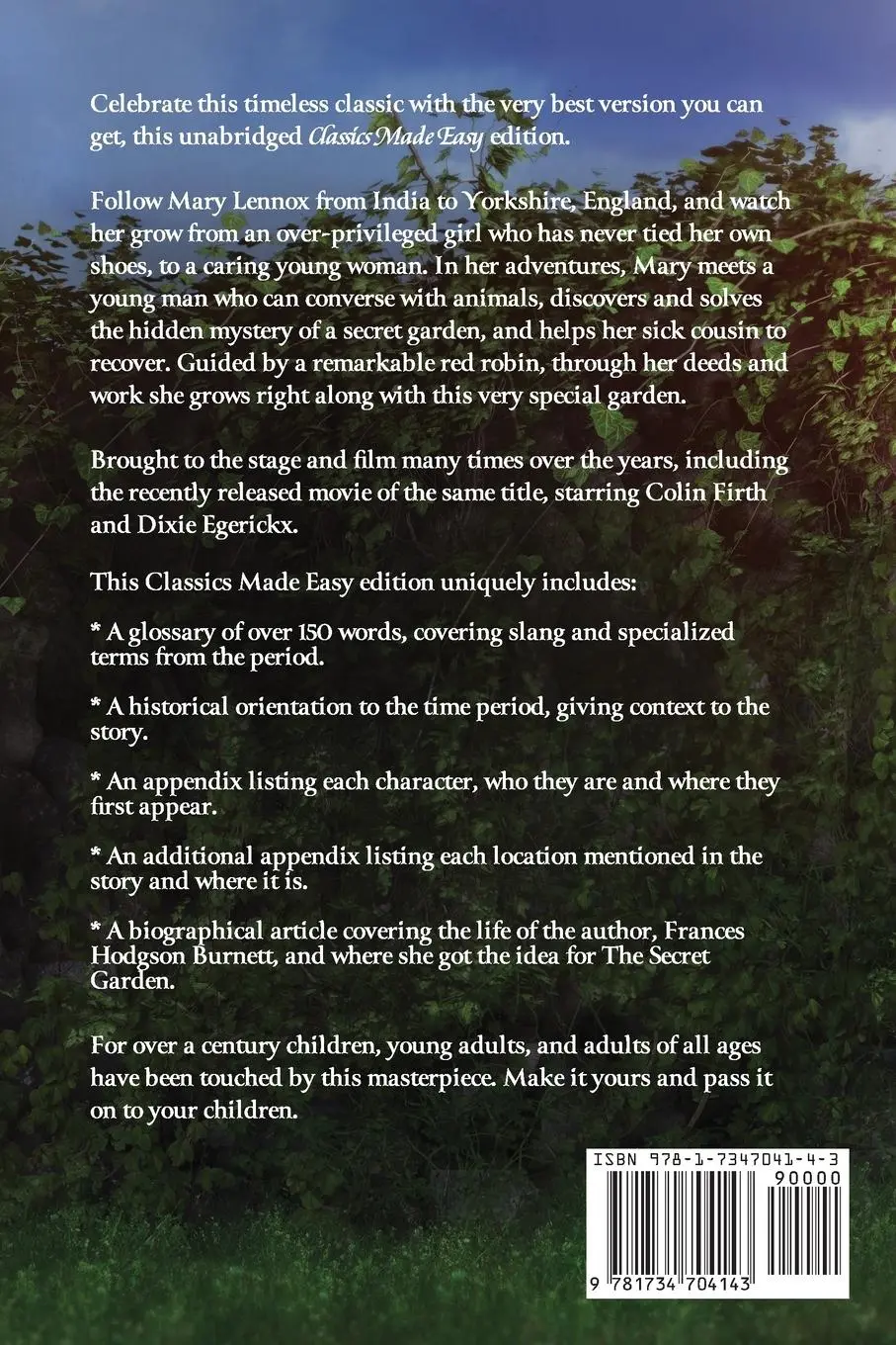Rückseite: 9781734704143 | The Secret Garden (Classics Made Easy) | Francis Hodgson Burnett