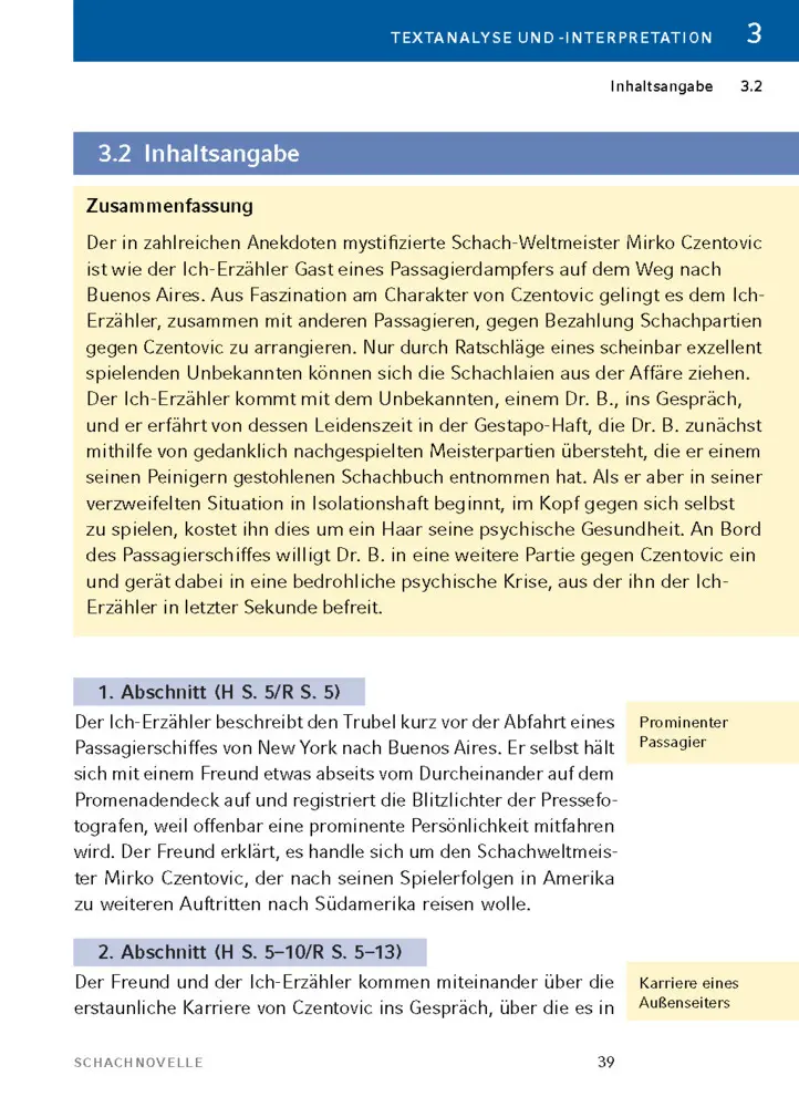 Bild: 9783129304143 | Schachnovelle von Stefan Zweig | Textanalyse und Interpretation | Buch