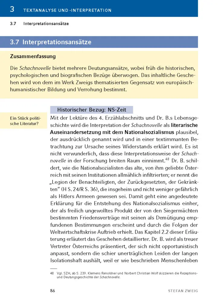 Bild: 9783129304143 | Schachnovelle von Stefan Zweig | Textanalyse und Interpretation | Buch