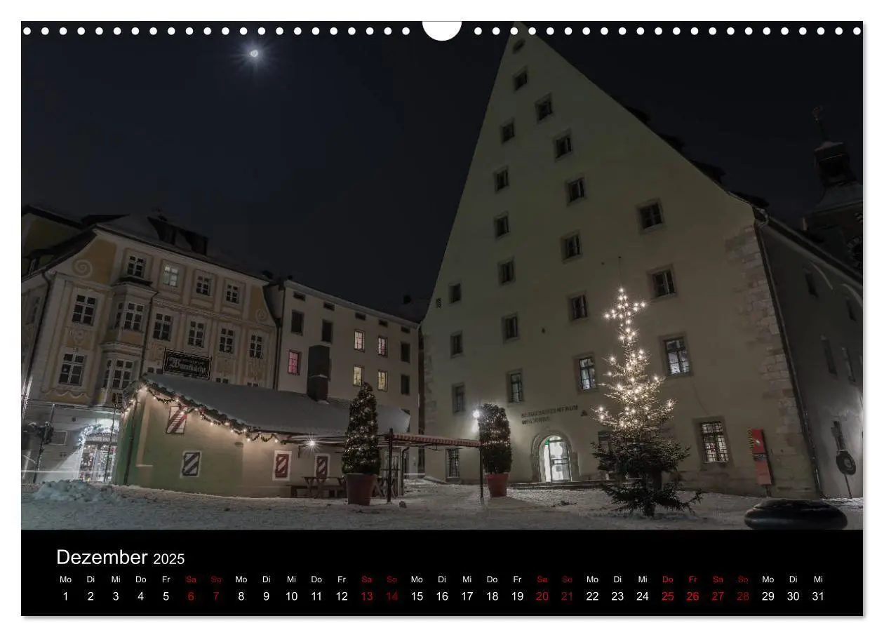 Bild: 9783435384143 | Regensburg bei Nacht (Wandkalender 2025 DIN A3 quer), CALVENDO...