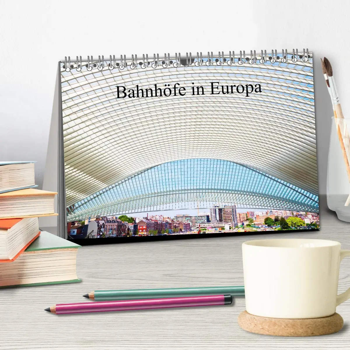 Bild: 9783457854143 | Bahnhöfe in Europa (Tischkalender 2026 DIN A5 quer), CALVENDO...