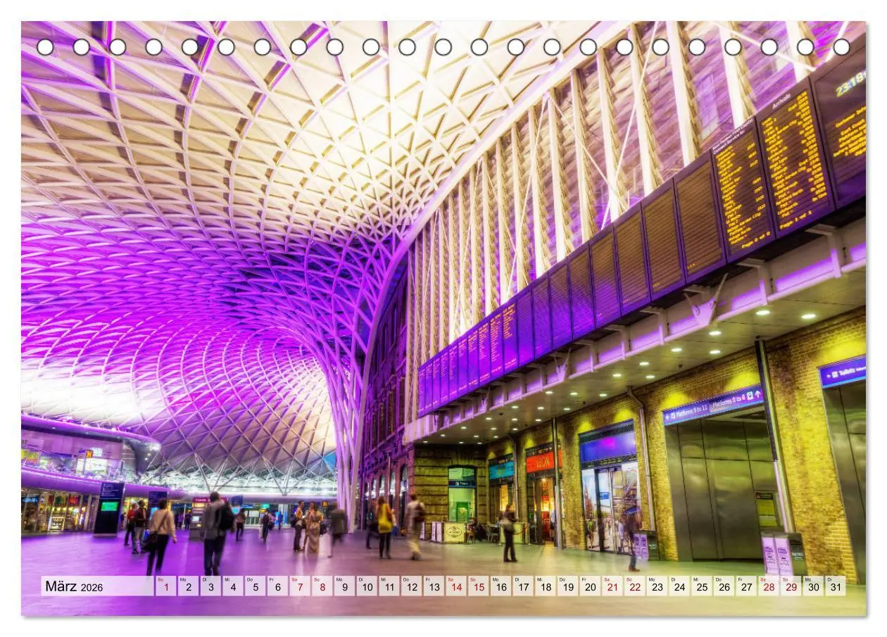 Bild: 9783457854143 | Bahnhöfe in Europa (Tischkalender 2026 DIN A5 quer), CALVENDO...