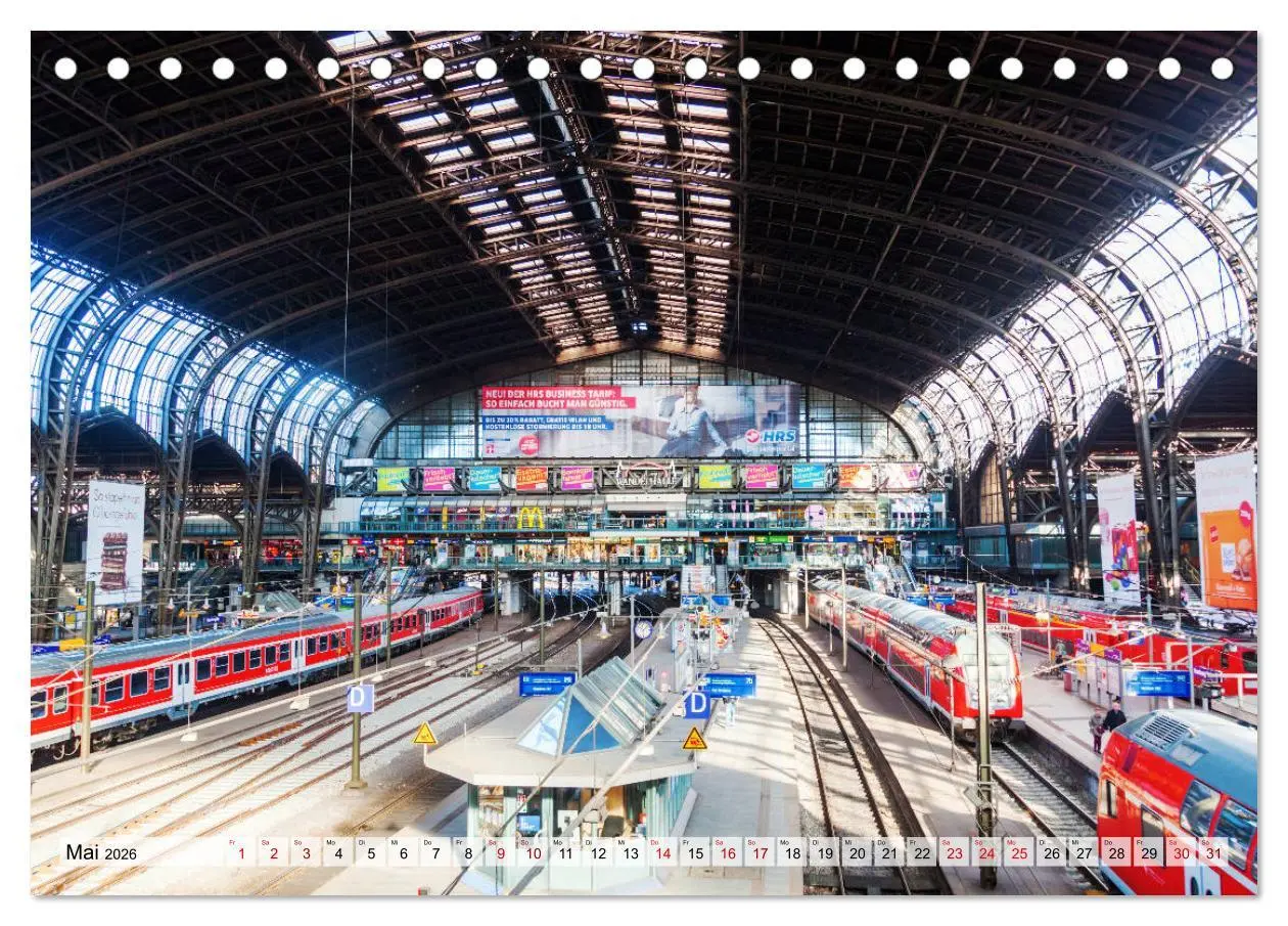 Bild: 9783457854143 | Bahnhöfe in Europa (Tischkalender 2026 DIN A5 quer), CALVENDO...