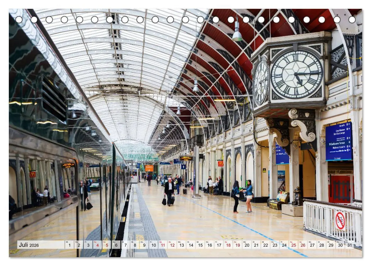 Bild: 9783457854143 | Bahnhöfe in Europa (Tischkalender 2026 DIN A5 quer), CALVENDO...