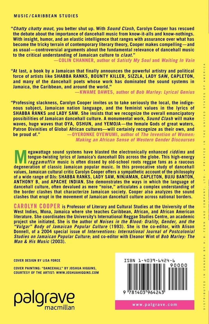 Rückseite: 9781403964243 | Sound Clash | Jamaican Dancehall Culture at Large | C. Cooper | Buch