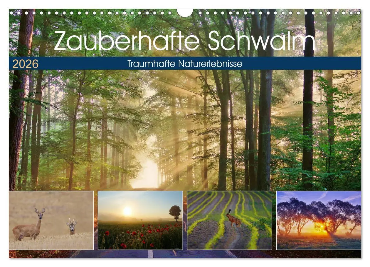 Cover: 9783457774243 | Zauberhafte Schwalm (Wandkalender 2026 DIN A3 quer), CALVENDO...