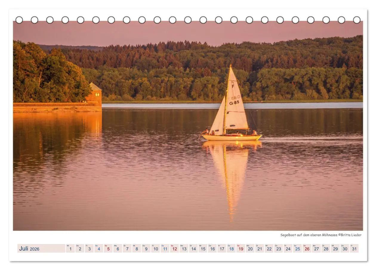Bild: 9783457914243 | Möhnesee - das westfälische Meer (Tischkalender 2026 DIN A5 quer),...