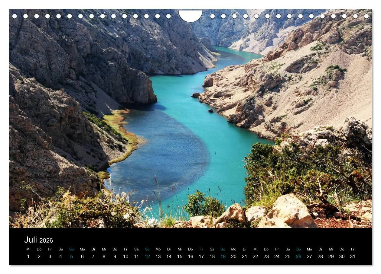 Bild: 9783516174243 | Kroatien (Wandkalender 2026 DIN A4 quer), CALVENDO Monatskalender