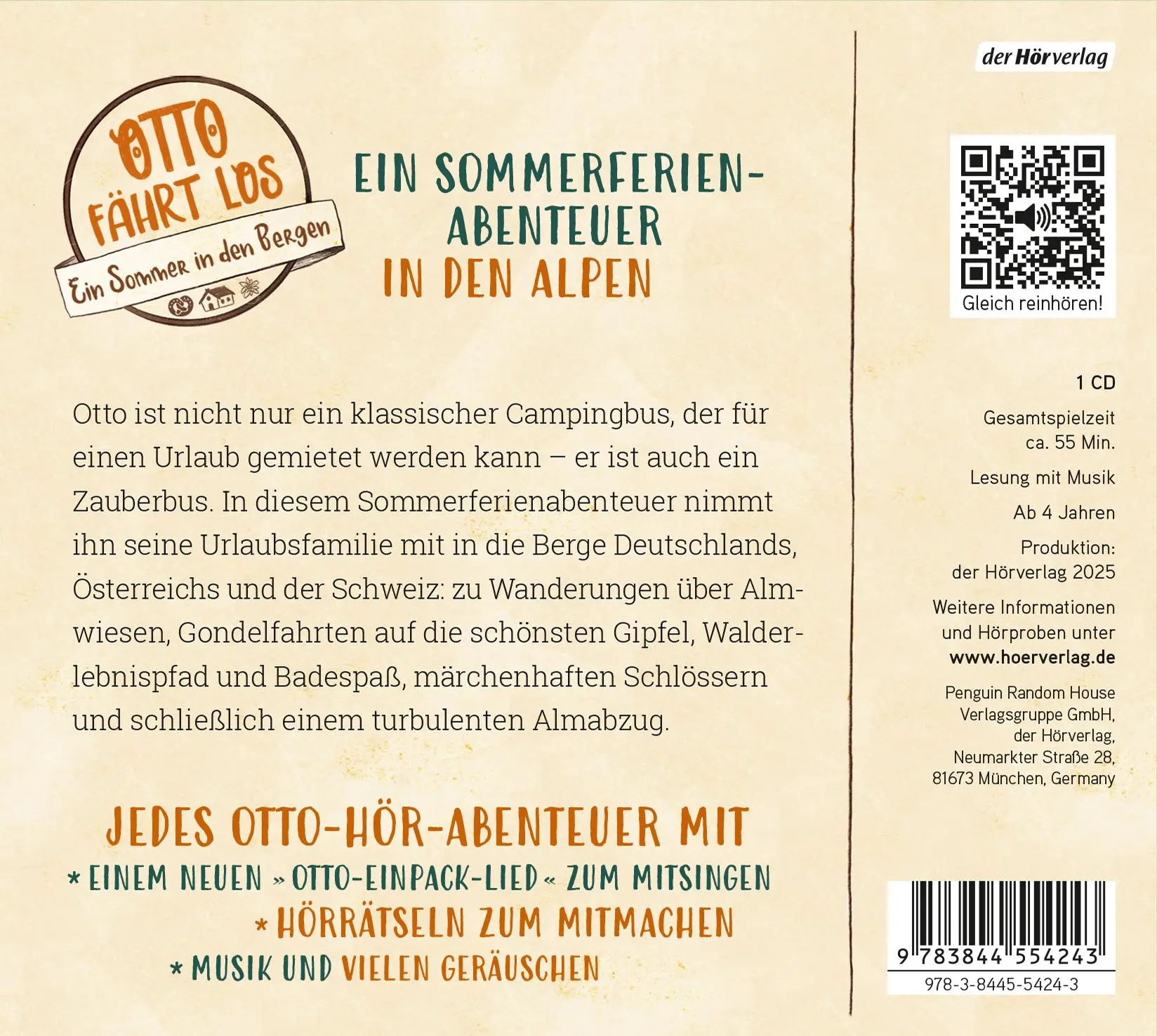 Bild: 9783844554243 | Otto fährt los - Ein Sommer in den Bergen | Madlen Ottenschläger | CD