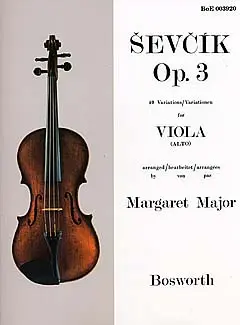 Cover: 9790201614243 | 40 Variations Op.3 | arranged by Margaret Major | Otakar Sevcik | Buch