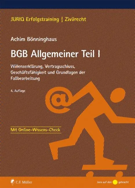 Cover: 9783811494343 | BGB Allgemeiner Teil I | Achim Bönninghaus | Taschenbuch | XXI | 2018