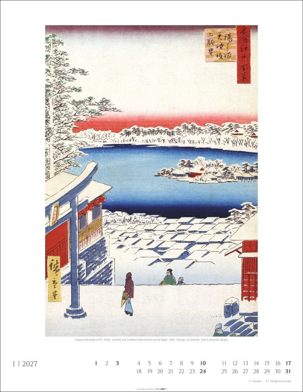 Bild: 9783839904343 | Japan Art Kalender 2027 - Die Kunst des Farbholzsschnitts | Kalender