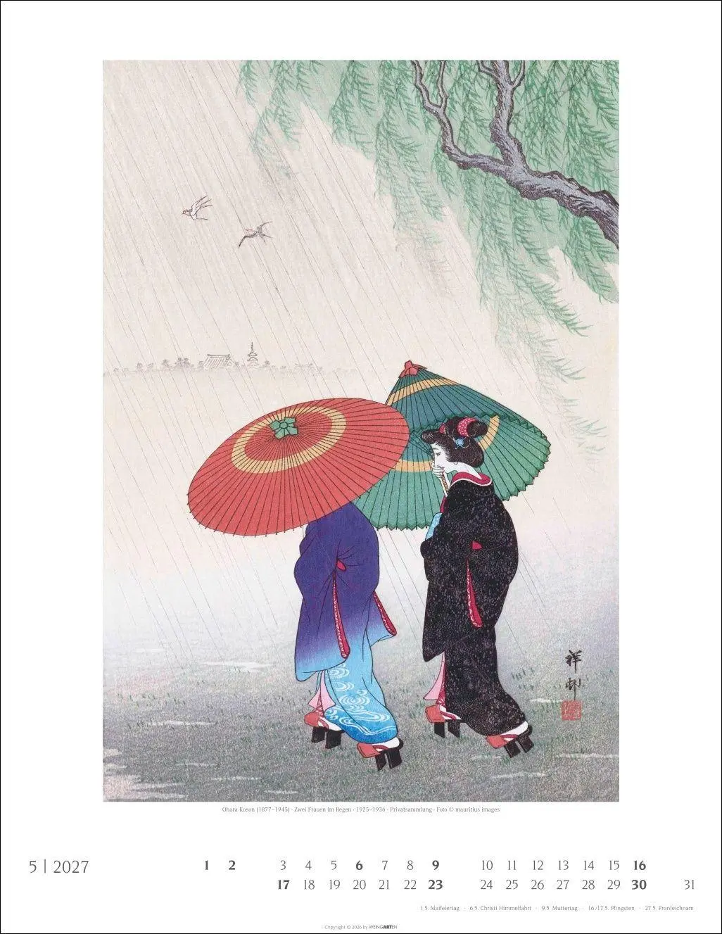 Bild: 9783839904343 | Japan Art Kalender 2027 - Die Kunst des Farbholzsschnitts | Kalender
