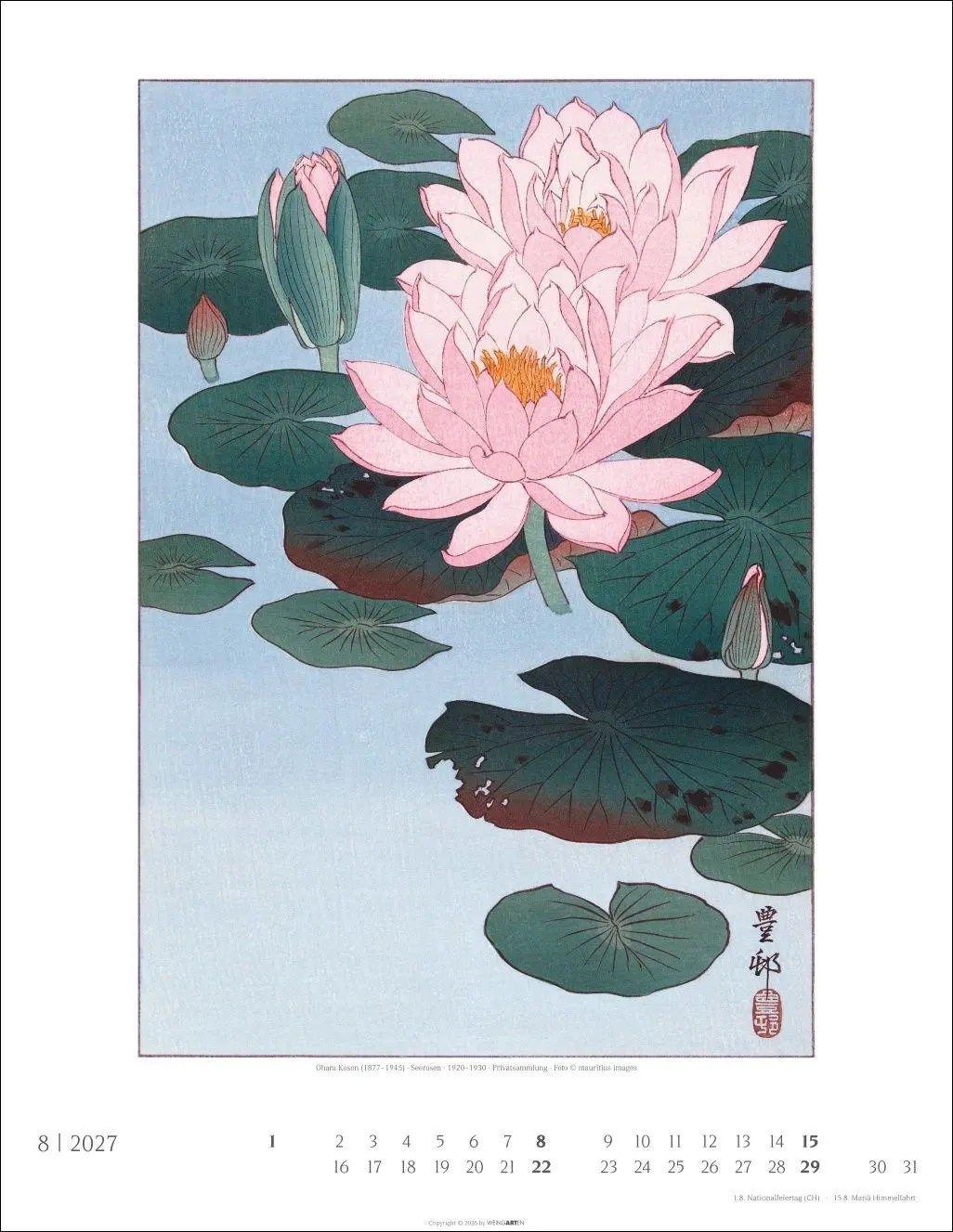 Bild: 9783839904343 | Japan Art Kalender 2027 - Die Kunst des Farbholzsschnitts | Kalender