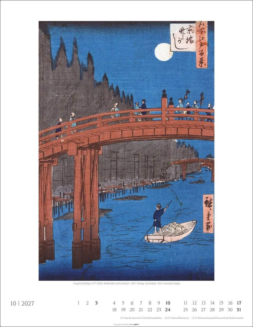 Bild: 9783839904343 | Japan Art Kalender 2027 - Die Kunst des Farbholzsschnitts | Kalender